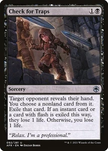 Magic MTG TCG Adventures in the Forgotten Realms 2021 Check for Traps 92/281 - Imagen 1 de 1