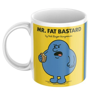 Funny Mug For Him Husband Grandad Friend Dad Mr Fat Bastard Gift Mug Christmas - Image 1 of 4