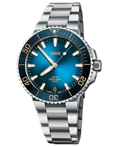 New Oris Aquis Date Automatic Blue Men's Watch 01 400 7769 4125-07 8 22 09PEB - Picture 1 of 3