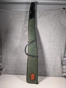 Browning Gewehr Gewehr Flinte grün weicher Reißverschluss Tragetasche Wolle innen Vintage - Bild 1 von 5