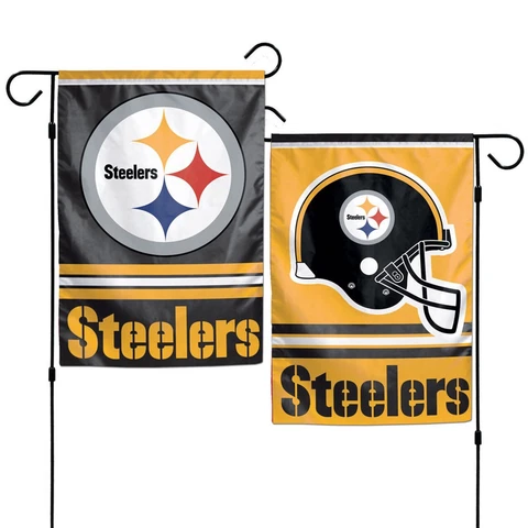 *SALE* PITTSBURGH STEELERS  12.5"x18" GARDEN FLAG 2 SIDED NFL FOOTBALL SHIP FAST Cover