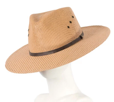 Sombrero Fedora Trilby de ala ancha de paja -- Sombreros de OZ es 100 % vendedor australiano Foto 1 de 4