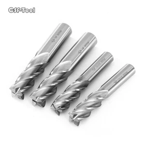2mm-32mm HSS End Mill 4 Flute - Straight Endmill Slot Drill Tool - Picture 1 of 6