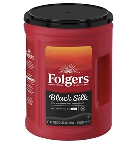 Folgers Dark Roast Ground Coffee Black Silk 40.3 oz. - Picture 1 of 5