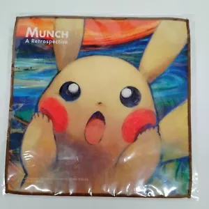 Screaming Pikachu Mini towel same design as Munch exhibition promo card Pokemon - Picture 1 of 6