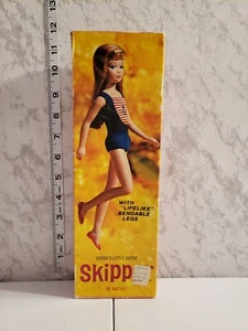 Vintage Mattel 1964 Skipper Barbie Doll With Box And Accessories #1030 Brunette - Picture 1 of 12