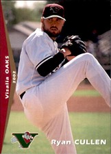 2002 Visalia Oaks Grandstand 9 Ryan Cullen Satellite Beach Florida Baseball Card