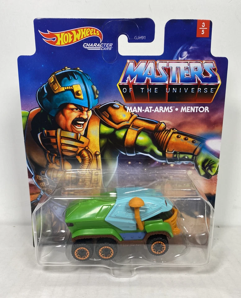 Hot Wheels Character Cars Masters of The Universe Man at Arms 2021 MOTU
