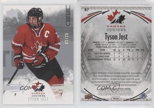 2016 Upper Deck Team Canada Juniors Men's Spectrum High Gloss /25 Tyson Jost #87