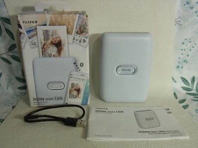 FUJIFILM INSTAX MINI LINK ASH WHITE Used item from JAPAN FujiFilm USED Excellent - Image 1 of 4