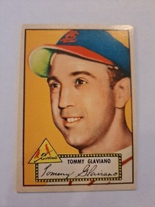 1952 Topps Set-Break # 56 Tommy Glaviano VGEX Red Back St Louis Cardinals 