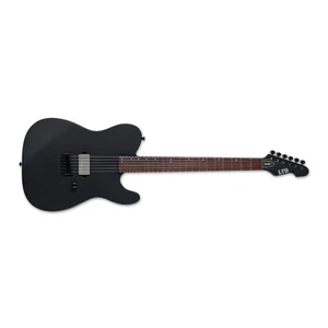 ESP LTD TE-201 with LTD Fixed Bridge and String-Thru-Body (Black Satin) - Picture 1 of 3
