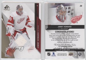 2014-15 SP Game Used Gold Jerseys Jimmy Howard #36