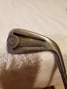 Ram Accubar 5 Iron True Temper Steel Stiff Flex RH- 2 Ram Accubar Stainless - Picture 1 of 9
