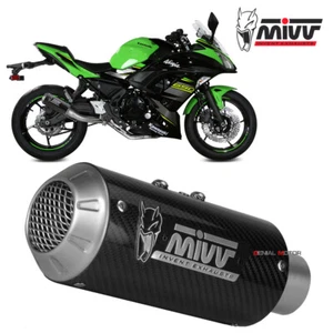 Complete exhaust MIVV MK3 carbon for Kawasaki Ninja 650 2017 > 2023 - Picture 1 of 4