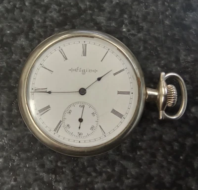 Antique Elgin Model 6 Grade 210 7j 16s Pocket Watch - Running Condition * JJ403 - Image 1 of 4