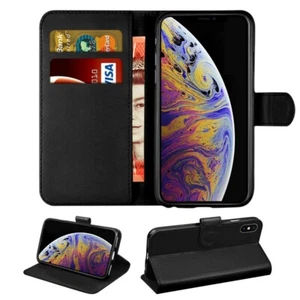 Case For iPhone 16e 16 15 14 13 12 11 XR X 8 7 6 Leather Flip Wallet Stand Cover - Picture 1 of 11