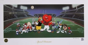 Warner Bros. Dibujos animados, Speed Demons, litografía en serie, firmada a pluma - Imagen 1 de 3