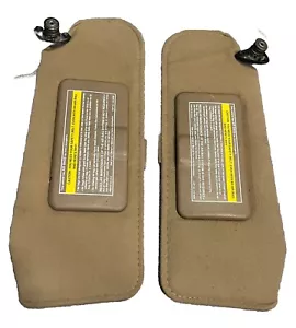 Sun Visor Set 1993-2002 Chevy Camaro Pontiac Firebird Beige Tan LH RH OEM - Bild 1 von 7