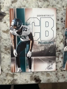 Tarjeta RC 2024 Topps Signature clase NFL bronce Eaglkes Quinyon Mitchell #165 - Imagen 1 de 1