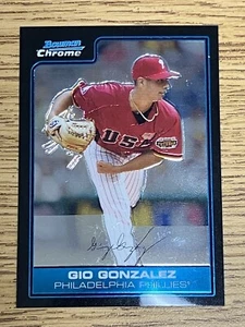 Gio Gonzalez 2006 Bowman Chrome Rookie Prospect card. Philadelphia Phillies - Picture 1 of 2