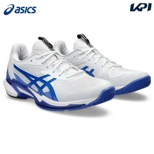 Asics Tennis Shoes SOLUTION SPEED FF 3 White Tuna Blue 1041A438 With Tracking!! - Picture 1 of 8