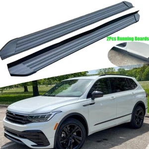 2PCS Running Boards Side Steps Nerf Bars Fits for VW Tiguan 2018-2024 - Picture 1 of 7