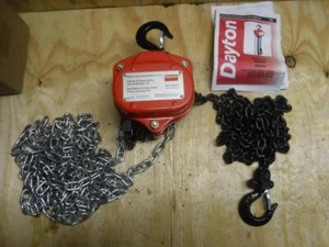 New Dayton 29XP24 Manual Chain Hoist 1000 Lb. Lift 10 Foot 1/2 Ton FAST SHIP - Picture 1 of 1