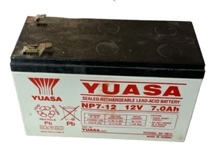 Yuasa Rechargeable Lead-Acid Battery NP7-12 12V 7.0Ah (Used) - Picture 1 of 2