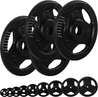 Movit® Hantelscheiben Set 30mm 2/3/4/5/10/20/30/40kg Gusseisen Gewichtsscheiben