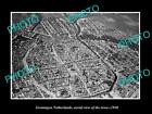 OLD POSTCARD SIZE PHOTO GRONINGEN NETHERLANDS AERIAL VIEW OF THE TOWN c1940 8