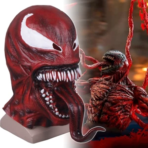 Venom 2 Carnage Mask Cosplay Superhero Spiderman Helmet Masquerade Props Latex - Picture 1 of 12