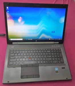 HP 8760w elitebook laptop I7-2760qm 2.4-3.5Ghz 12GB ram 256GB NVIDIA K2200M W10 - Picture 1 of 11