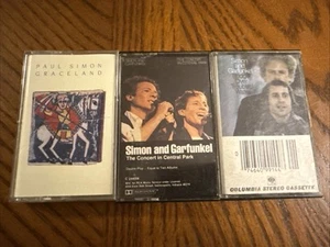 Simon And Garfunkel Cassette Lot Bridge Over Troubled Water Central Park Gracela - Picture 1 of 11