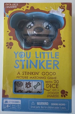 You Little Stinker Picture Matching Game with 20 Dice & a Doggy Shaker - Image 1 of 4