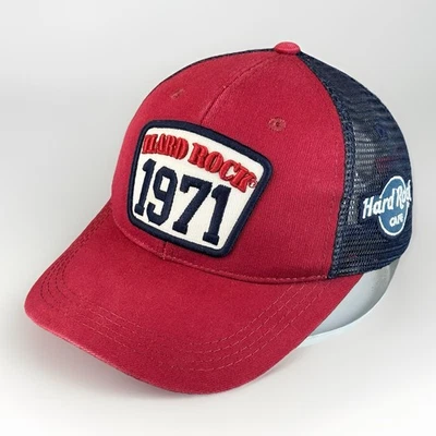 HARD ROCK CAFE @ BOGOTA Trucker Hat Red & Blue SnapBack Adjustable Baseball Cap - Image 1 of 4