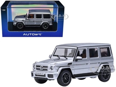 Mercedes-Benz AMG G 63 2017 plateado 1/64 modelo de coche fundido a presión de Autoart 20114 Foto 1 de 4