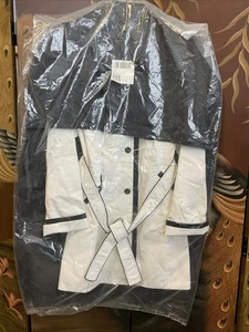 Dennis by Dennis Basso Trenchcoat Damen XL weiß schwarz Lackbesatz Gürtel schick - Bild 1 von 20