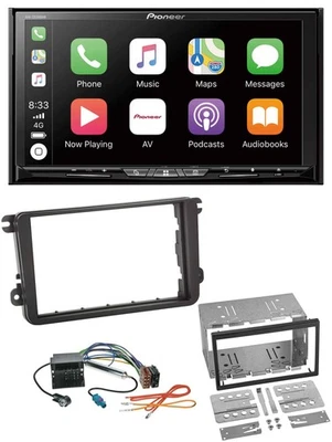 Pioneer 2DIN MP3 USB DAB DVD Bluetooth Autoradio für Skoda Fabia Octavia II Rapi - Bild 1 von 4