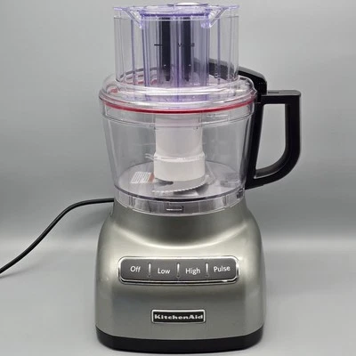 Kitchen Aid 9-Cup Food Processor With One Blade KFP0924CU0 Silver - Image 1 of 4