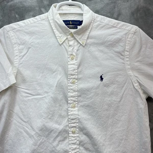 Ralph Lauren shirt Men's Medium featherweight Twill solid white classic fit - Picture 1 of 16