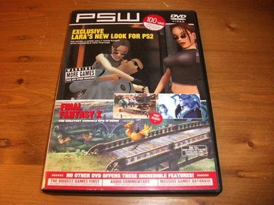 PSW MAGAZINE 1ST DEMO DISK  VOL.1 JULY 2002 PS 2 RETRO GAMING BONUS STICKER MINT - Image 1 of 4