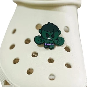 Croc Jibbitz | Incredible Hulk Marvel Avengers Shoe Charm | Cute Chibi Design - Bild 1 von 3