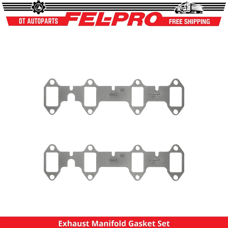 For 1966-1971 Ford Ranch Wagon Exhaust Manifold Gasket Set Fel-Pro 1967 1968 - Image 1 of 1