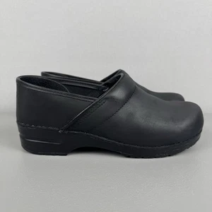 Dansko Professional Clogs Schuhe Damen 42 US 11,5/12 Leder Slipper schwarz geölt - Bild 1 von 10