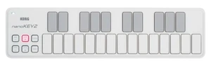 KORG NANOKEY2WH Standard USB MIDI Keyboard nanoKEY2 WH White Music Production - Picture 1 of 6