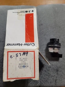 INTERRUPTOR SELECTOR MARTILLO CORTADOR E22VBM3H 3POS 6A 110V - Imagen 1 de 3
