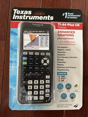 NEW Texas Instruments TI-84 Plus CE Python Calculator (Enhanced Graphing) - Image 1 of 3