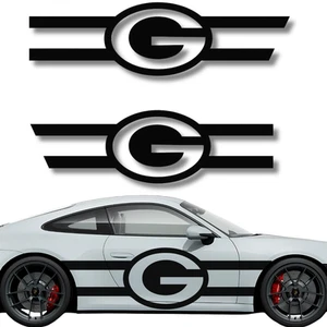 Green Bay Packers Racing Stripe Decal Set – Universal Fit Vinyl Sticker for Cars - Picture 1 of 1