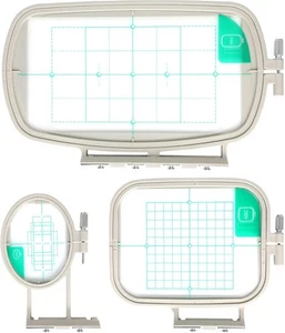 Sew Tech Embroidery Hoops for Brother SE700 PE535 SE600 - 3in1 Set - Picture 1 of 3